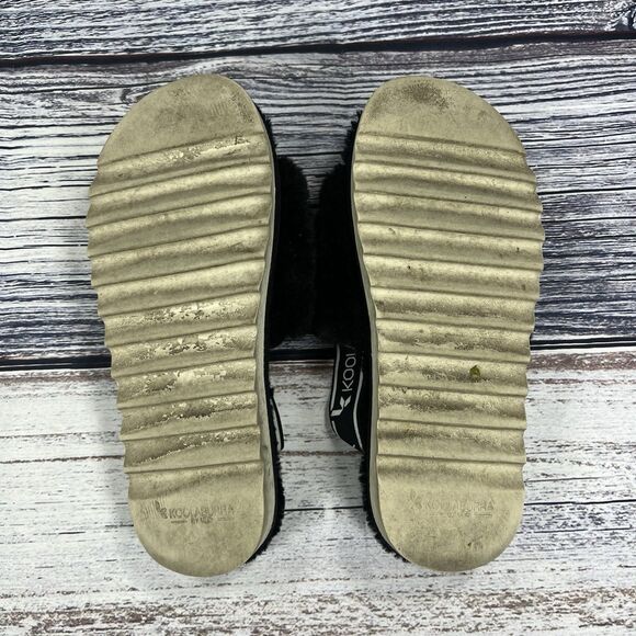 Koolaburra Ugg Fuzzn II Black Slipper Sandals, Women’s Size 7.5 - Picture 7 of 8